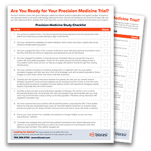 Precision Medicine Checklist